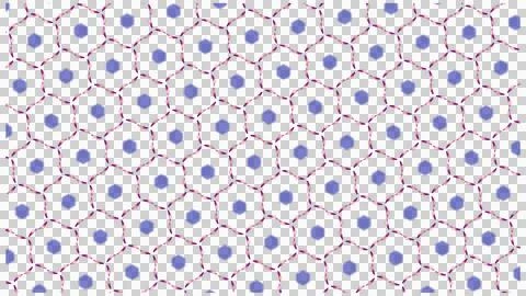 Circular Dot Hexagonal Texture on Light Background Stockillustratie