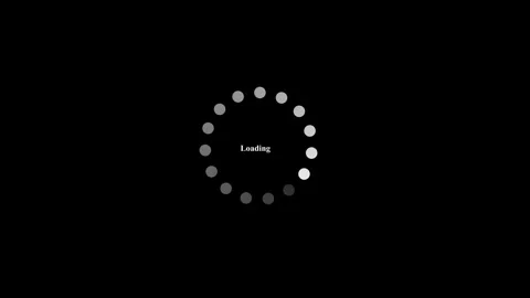 Circular Dot Loading Animation Design Stock Footage 332468384