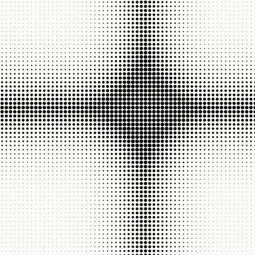 Circular dot pattern background with central diamond shape for graphic design Stock Illustration
