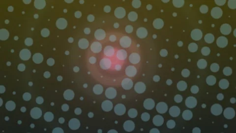 Circular Dot Pattern Movement Translating with Soft Glow in Abstract Setting Видео 328589280