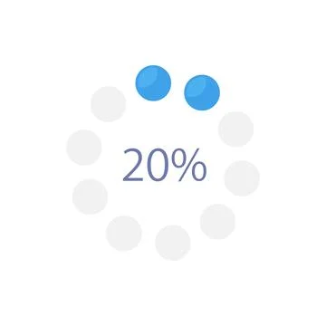 Circular dot progress infographic chart design template Illustrazione stock