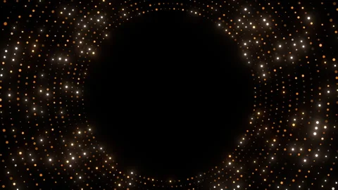 Circular dots center space Video stock 345338986