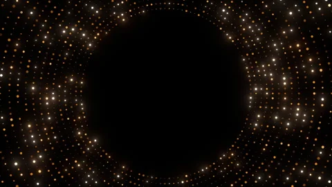 Circular dots center space static 스톡 동영상 345336022