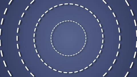 Circular dotted lines abstract tech background Vídeo Stock 279966846