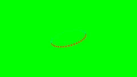 A circular dotted loading animation sequence set against a green screen bac.. Stock Footage 340266456