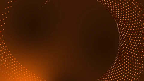 Circular dotted spot animation tech motion graphic round abstract pattern Stock Footage 258318199