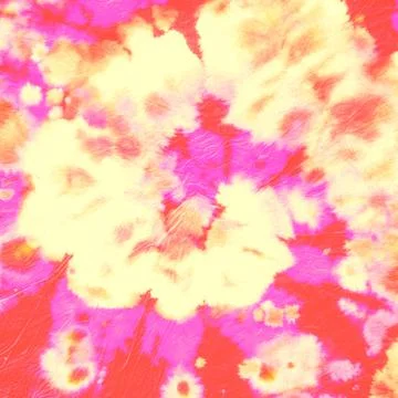 Circular Dyed Paint. Artistic Texture. Batik Stock Illustration