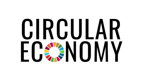 CIRCULAR ECONOMY animated text to support the SDGs action Stock Footage 167700270