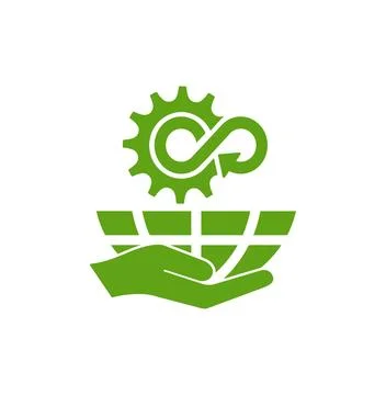 Circular economy icons Stock Illustration