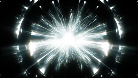 Circular electromagnetic objects Stock Footage 91645726