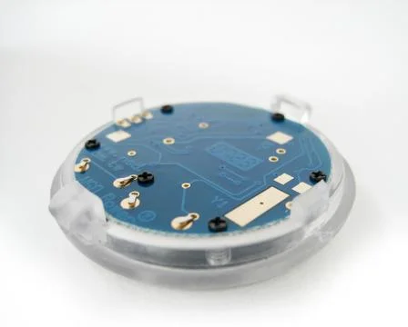 Circular electronic circuit board Stock Photos