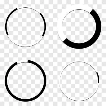 Circular element with rectangle / square texture. Geometric circle Stock Illustration