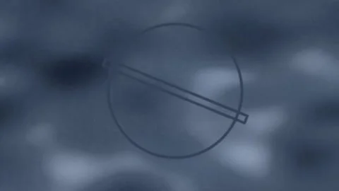 Circular Emblem with Subtle Motion in Quiet Blue Tone Stock-Footage 328298795