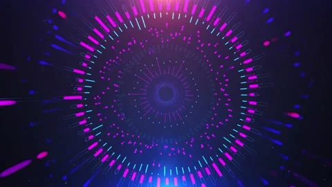 Circular Equalizer pink-blue Background Stock-Footage 201471234