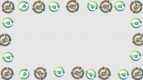 Circular Factory Icon Border Around Application Interface Illustration Concept	 Stock Footage 320676700