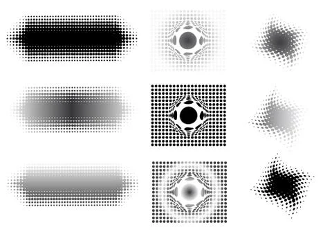 Circular Fades Stock Illustration