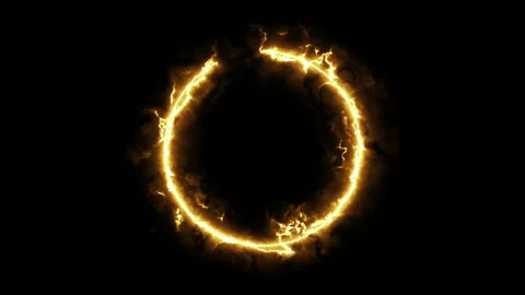 Circular Fire Loop Animation Vídeo Stock 333229818