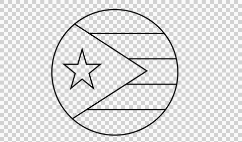 Circular Flag With Star Design containing circle lines Stock Illustration