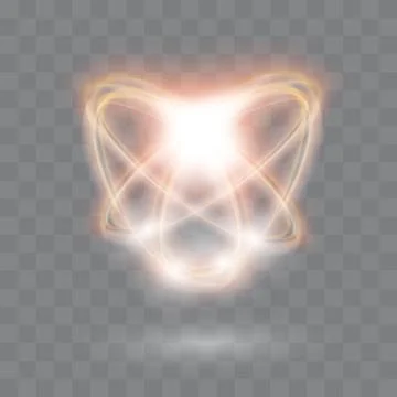 Circular flare transparent light effect. Abstract galaxy ellipse border. Luxury Stock Illustration