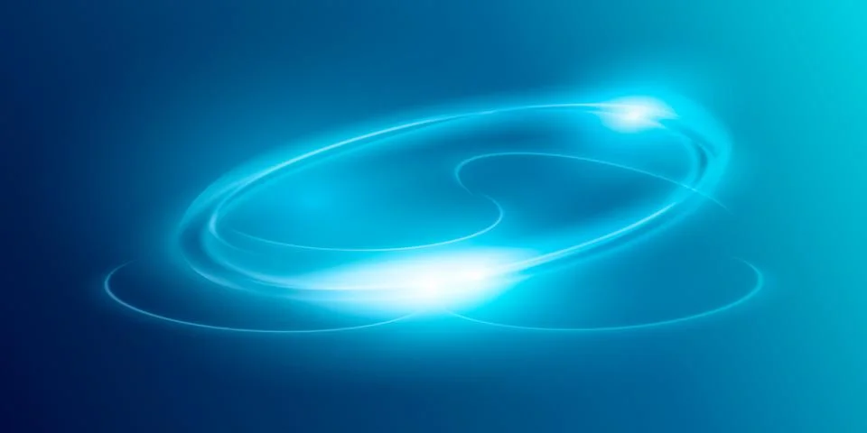 Circular flare transparent light effect. Abstract galaxy ellipse border. Luxury Stock Illustration