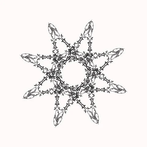 Circular Floral Pattern In Form Of Mandala, Decorative Ornament In Oriental S Stock Illustration