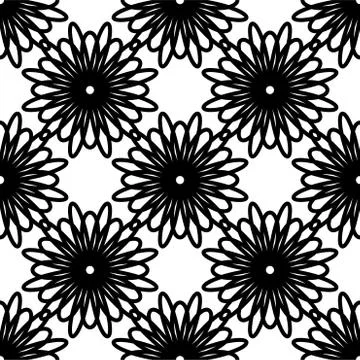Circular Flower decorative patterns 스톡 일러스트