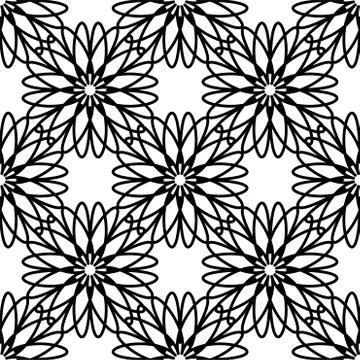 Circular Flower decorative patterns 스톡 일러스트