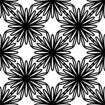 Circular Flower decorative patterns 스톡 일러스트