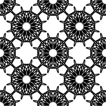 Circular Flower decorative patterns 스톡 일러스트