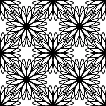 Circular Flower decorative patterns 스톡 일러스트