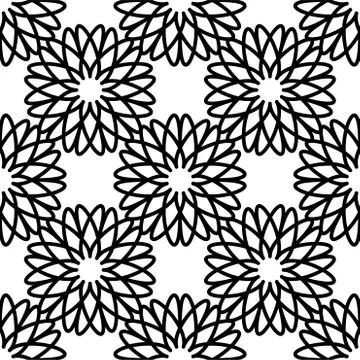 Circular Flower decorative patterns 스톡 일러스트