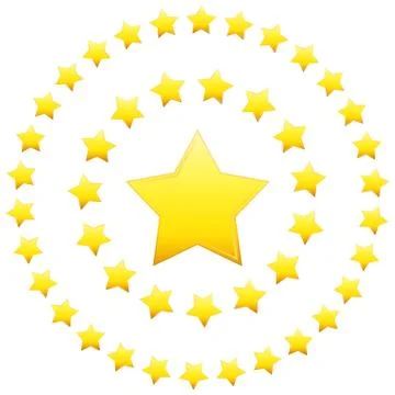 Circular formation stars Stock Illustration