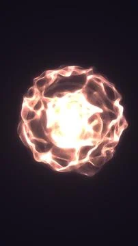 Circular formation of warm golden light particles floating in darkness, cre.. Stock Illustration