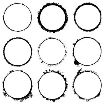 Circular Frames Set Stock Illustration