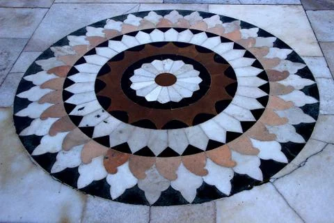 Circular Geometric Lay Up Design Stock Photos