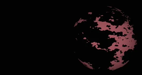 Circular Geometric Particle Dissolve in 4K Stock Footage 168930359