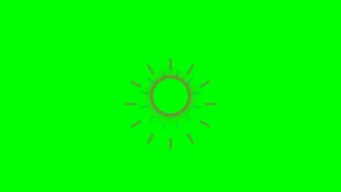 A circular geometric pattern with brown spokes on a vibrant green background Stock Footage 341821159