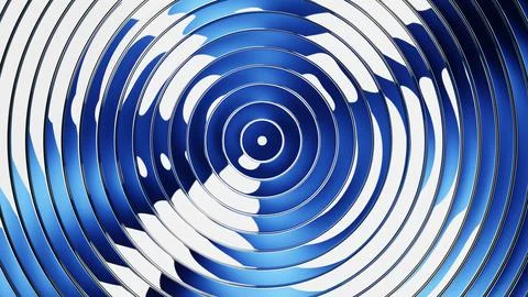 Circular glass background with centered blue reflection rings Stock Illustration
