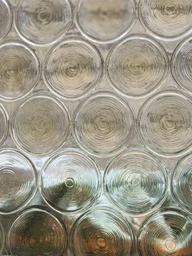 Circular Glass Pattern with Textured Design Foto stock