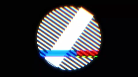 Circular Glitch 02 Glitched shape design motion graphic. Stock Footage 154539496
