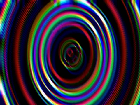 Circular Glitch Tilt Shift Shape Transition with Alpha Channel Stock Footage 70747877