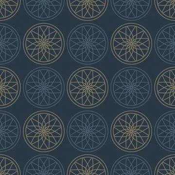 Circular gothic pattern Stock Illustration