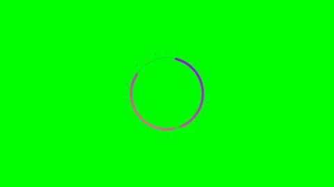 A circular gradient loading animation on a vibrant green background screen Stock Footage 340903475