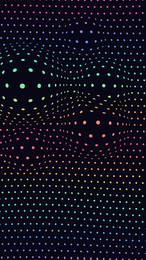 Circular gradient pattern with vibrant colors. 2d animation Stock Footage 342386803