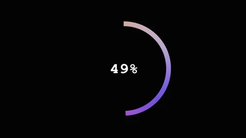Circular gradient progress bar Stock Footage 259837620