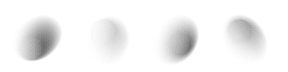 Circular grain texture with distressed dots and gradient effects. noise and.. Illustrazione stock