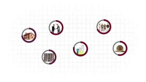 Circular graph present operation management involving business process, workflow Stock-Footage 287528377