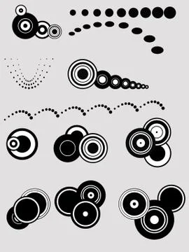 Circular Graphic Elements  Illustrazione stock