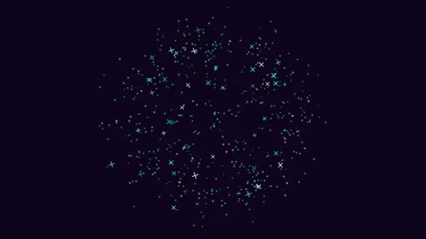 Circular green dot pattern on dark background - minimalist website background Stock-Footage 315086815