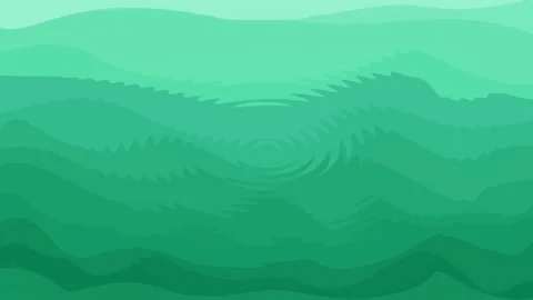 Circular green water wave motion Stock-Footage 220609784